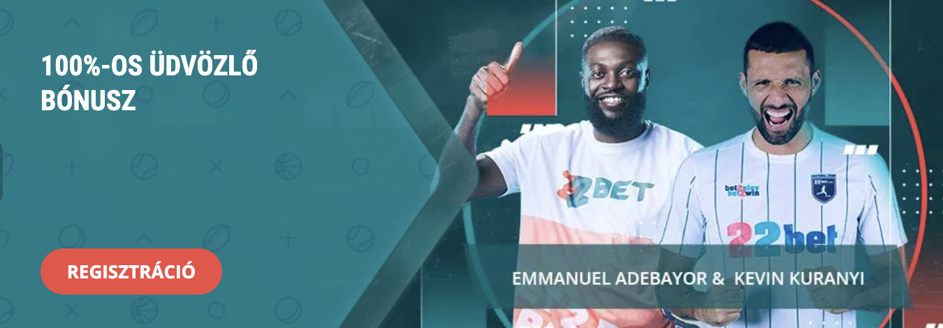 22Bet sportfogadás – labdarúgás, tenisz, kosárlabda